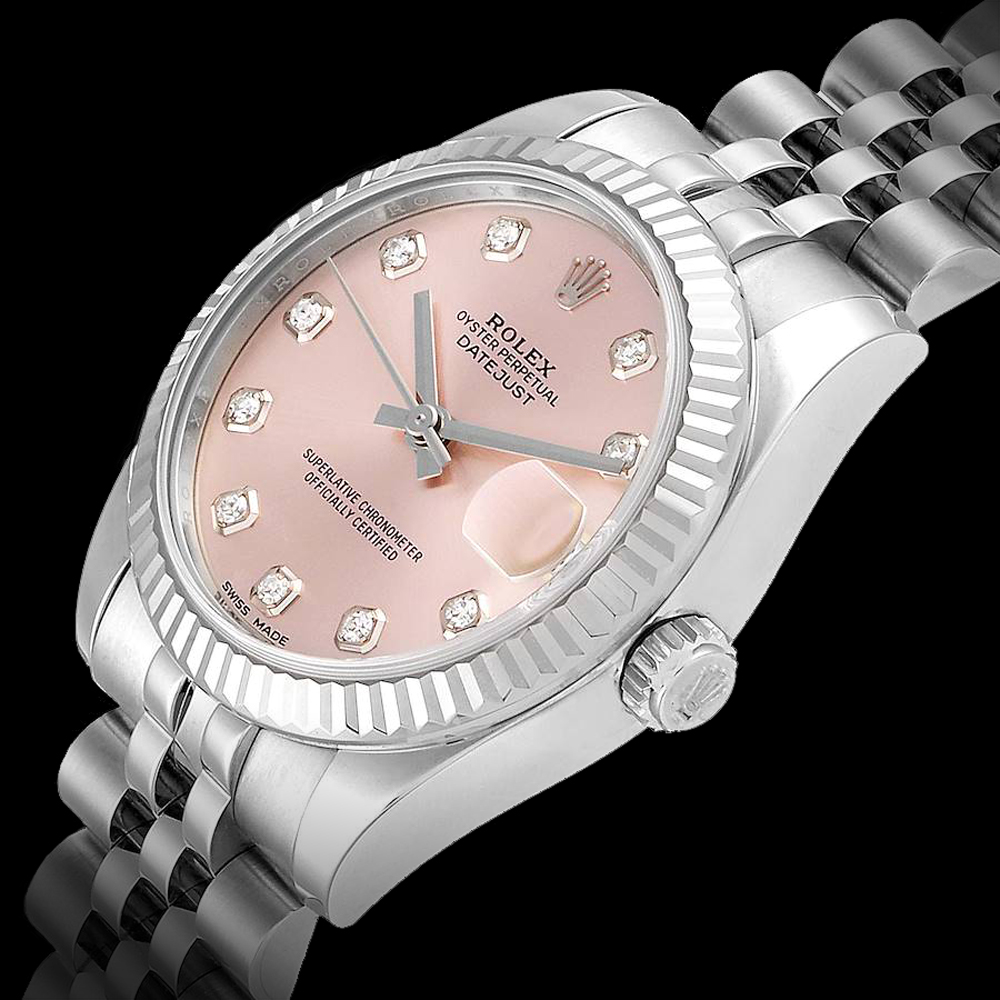  Storia del colore rosa Rolex Datejust rosa diamanti 